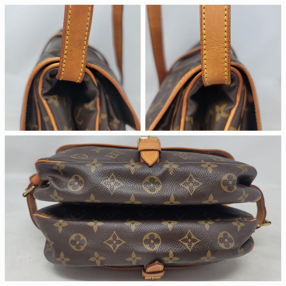 Louis Vuitton Saumur 30 Monogram Canvas Shoulder Crossbody Hand Bag Vintage Auth - Picture 9 of 13
